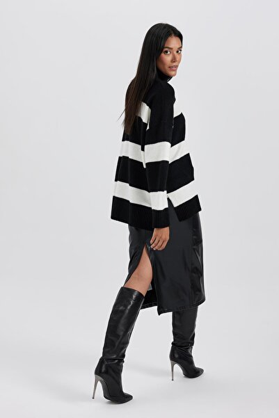 DeFacto Kalem Normal Bel Suni Deri Midi Etek B2026ax23au