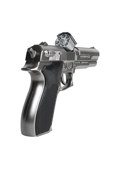 Genel Markalar METAL KAPSÜL TABANCASI 8Lİ KAPSÜL TABANCASI GÜMÜŞ OYUNCAK TABANCA METAL TABANCA