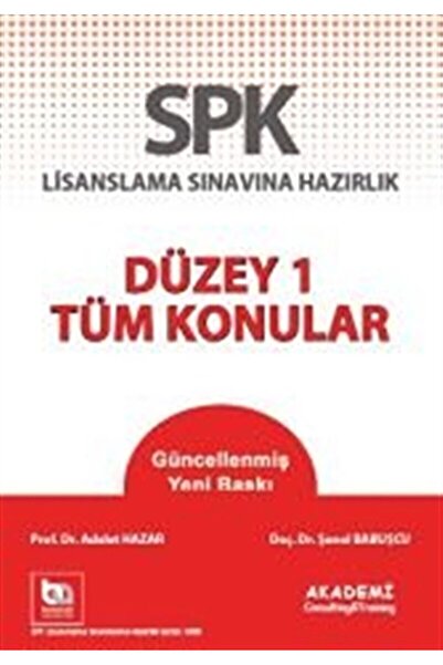 Akademi Consulting Training SPK Lisanslama Sınavına Hazırlık Düzey 1 - Tüm Konular / Akademi Consulting Training / 9786059048163