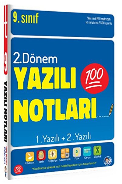 Tonguç Yayınları 9. Sınıf Yazılı Notları 2. Dönem 1. Yazılı ve 2. Yazılı / Ko...