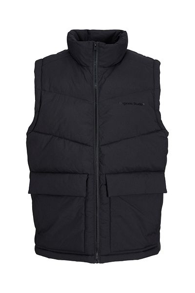 Jack & Jones Jack Jones Vesterbro Puffer Jacket Sn Pls Ανδρικό Μαύρο Παλτό μεγάλου μεγέθους 12247929 -02
