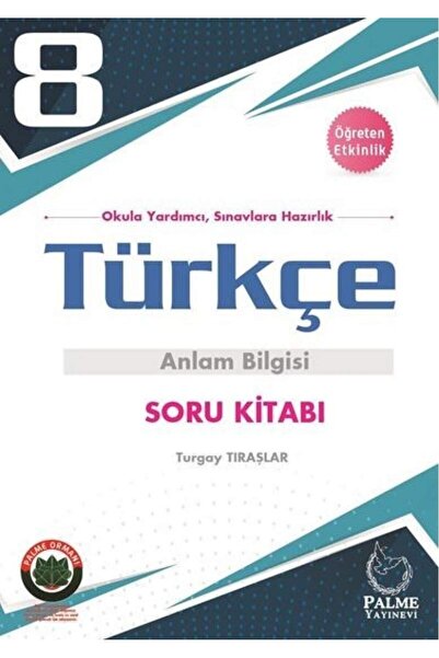 Palme Yayıncılık 8. Sınıf Türkçe Dil Bilgisi ve Yazım Kuralları Soru Kitabı /...