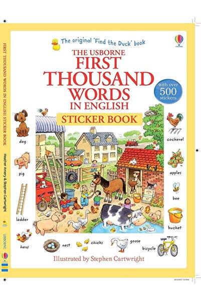Usborne First Thousand Words in English - With Over 500 Stickers / Kolektif / Usborne / 9781409570400