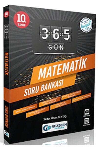 Gezegen Yayıncılık 10. Sınıf 365 Gün Matematik Soru Bankası / Sedat Öner Bektaş / Gezegen Yayıncılık / 9786257466486