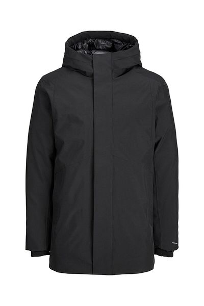 Jack & Jones Jack Jones Blakeen Parka Ps Ανδρικό Μαύρο Παλτό Plus Size 12248450-02