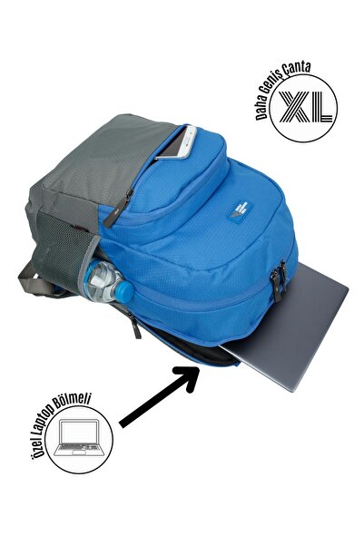 qoolbag Rucsacul de școală THE HIGHEST PEAK este mare, cu compartiment pentru...