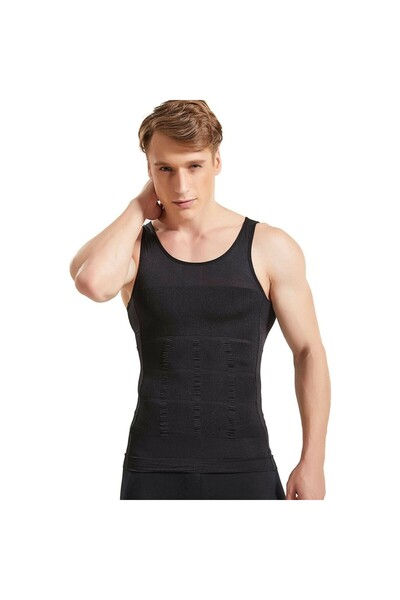 FF FİT FORM GİYİM Men's Corset Undershirt - Recovery with Chest and Belly Bagel