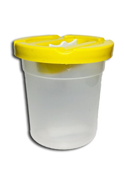 Ark Fırça Temizleme Sulu Boya Su Kabı 2 Bölmeli 0,33 Cc Pembe