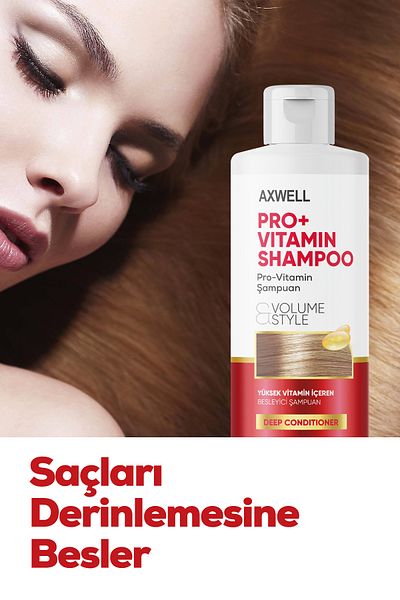 AXWELL Pro+ Vitamin Volume Shampoo - Stylish