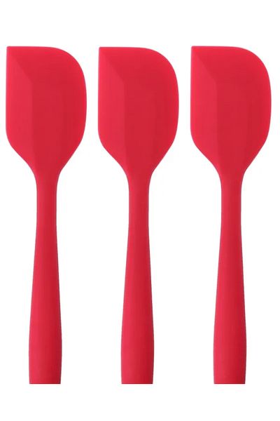 PİNK ROSE Bybirgül Silicone Fireproof Non-Stick Spatula Set 3 Pieces