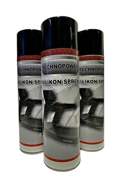 techno power Silikon Koşu Bandı Yağı 500 MLx3 Adet Sprey (3 LÜ SET)