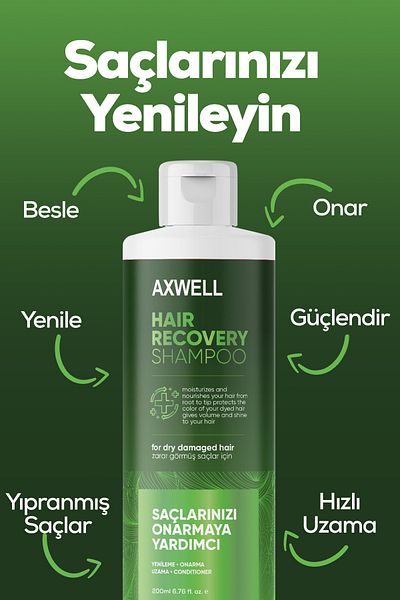 AXWELL Dry Damaged Hair Shampoo for Pearlescent Dry and Damaged Hair