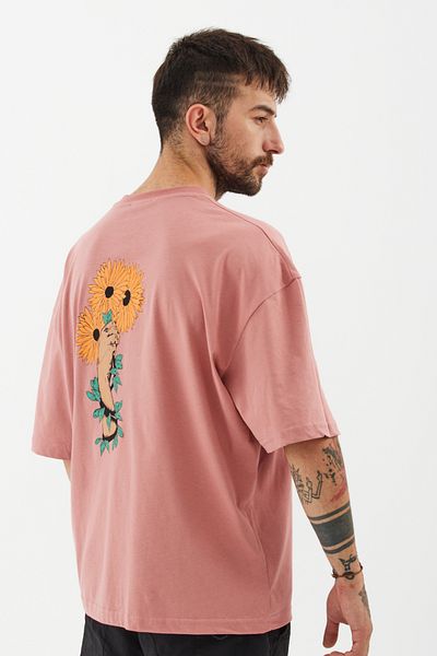 Lagger and Gear Coral Color Unisex Oversize T-shirt - Printed