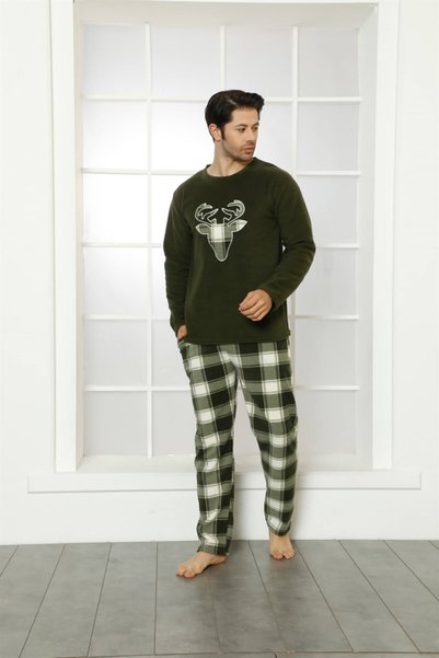 Zühre طقم بيجامة رجالي من الصوف من Fashion Line WelSoft 6799