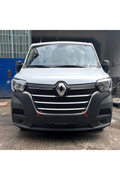 Leonacs Fams Otomotiv Renault Master Krom Ön Panjur 4 Parça 2019> Paslanmaz Ç...