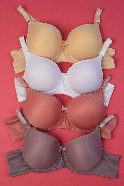 AURRARİ 4 Push-up Padded σουτιέν - TEN WHITE PINK LILA
