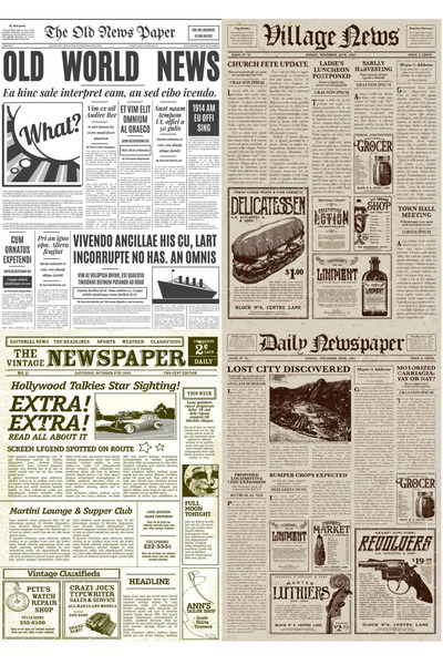 Arilcraft Victorian Stil Gazete Seti Kağıt Bullet Journal / Defter / Ajanda /...