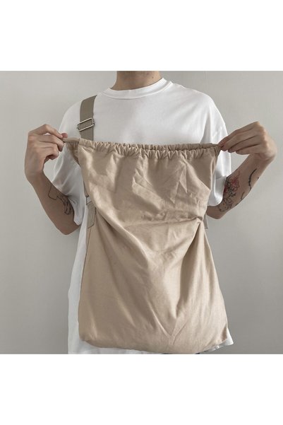 RONASBAG حقيبة كتف كيتي بيج للجنسين، حقيبة برباط قابلة للتعديل، حقيبة كتف وذراع بتصميم الشارع
