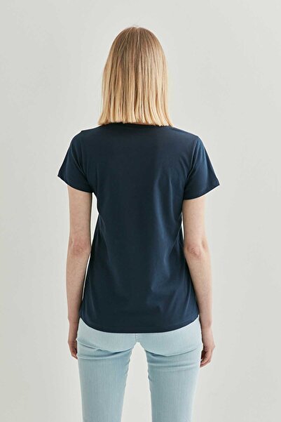 Vitrin Βαμβακερό κοντομάνικο μπλουζάκι με λαιμόκοψη V