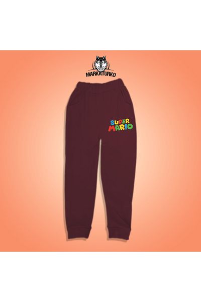 MarkaTurko Mario printed unisex Παιδική φόρμα από βαμβακερή ειδική σχεδίαση 2405-B84