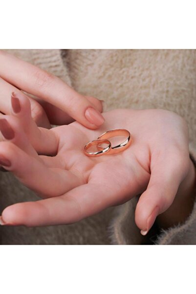 Sefa Gold 4mm Rose Düz Bombe Klasik Alyans