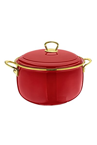 ERGENÇLER Taşev Sultan Enamel Yogurt Pot with Lid 24cm