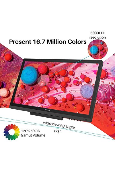 Huion Kamvas 20 Grafik Çizim Monitörü Kalem Ekranlı Çizim Tableti