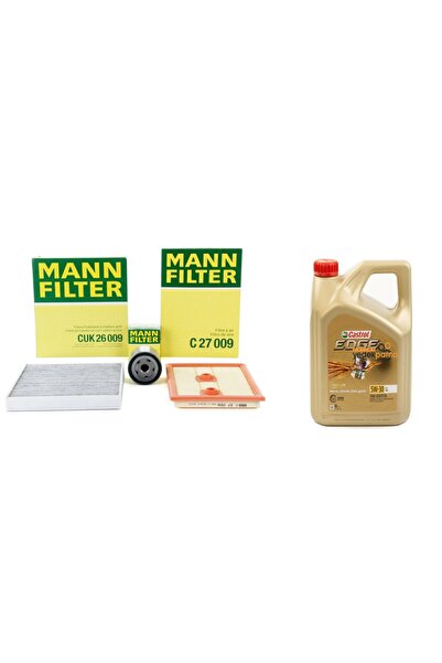 Mann-Filter Mann Skoda Octavia 1.4 TSi Yağ Bakım Seti 2014-2019+castrol edge ...