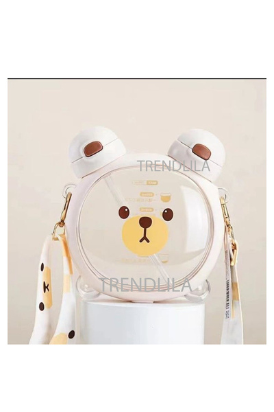 esayplastik 750 ml Round Teddy Bear Flask - Drinker Round Pad