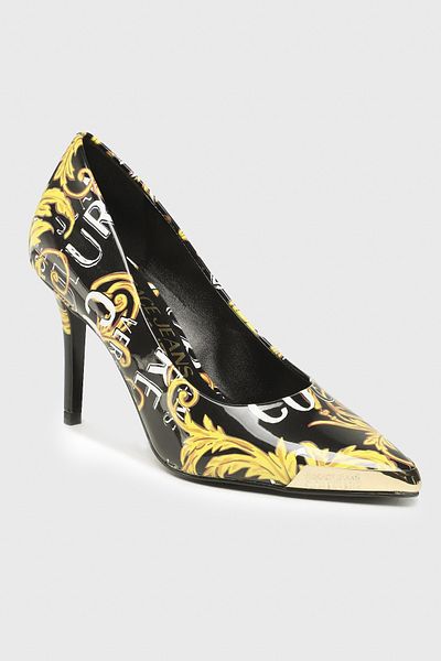 VERSACE JEANS COUTURE Baroque Patterned Heeled Shoes SHOES 74VA3S50 ZS366 G89