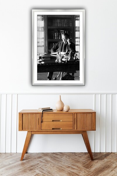 beedene Çerçeveli Atatürk Portresi Tablo Modern