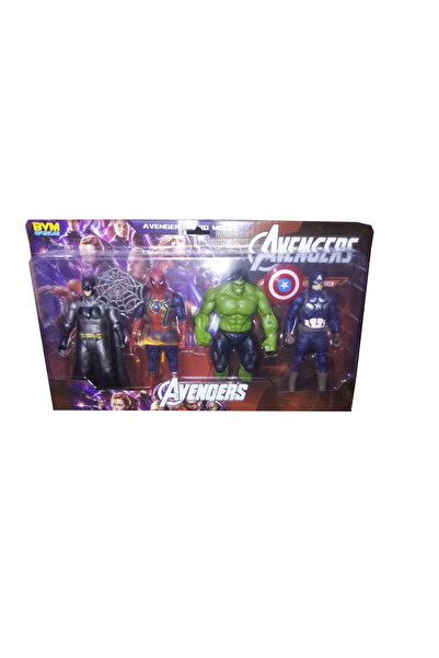 Genel Markalar 4 LÜ KAHRAMANLAR HULK DEMİR ADAM ÖRÜMCEK ADAM YENİLMEZLER IŞIK...