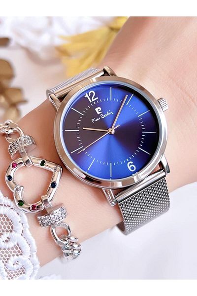 Pierre Cardin BLKT.2.625 Pierre Cardin Steel Cord Women's Wristwatch 30 Mt Waterproof