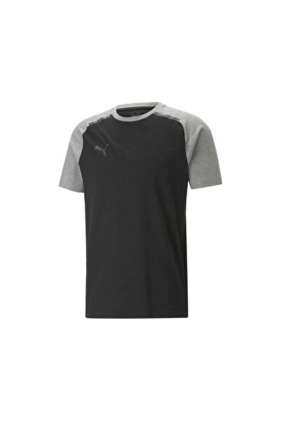 Puma Ανδρικό μπλουζάκι ποδοσφαίρου Teamcup Casuals 65799203 Μαύρο