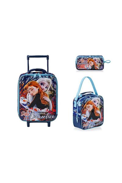 Frozen Licensed 3-Piece Kindergarten Bag Set with Drawers Trio Box Connection