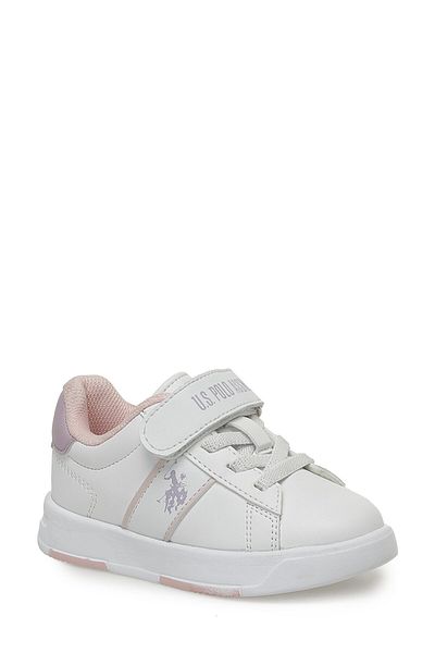 U.S. Polo Assn. حذاء رياضي TRAVIS JR 3PR باللون الأبيض للفتيات
