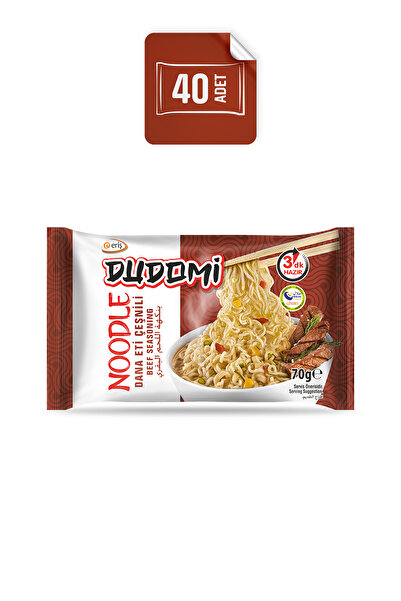 DUDOMİ Dudomi 40'lı Dana Eti Çeşnili Noodle Poşet 70 Gr