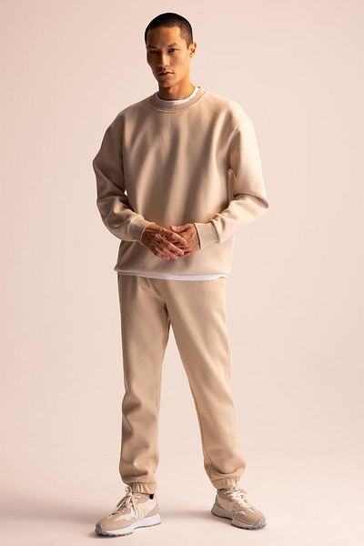DeFacto Relax Fit Flexible Leg Thick Sweatshirt Fabric Sweatpants