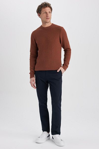 DeFacto Πλεκτό πουλόβερ Standard Fit Crew Neck