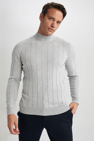 DeFacto Slim Fit Slim Fit Half Turtleneck Knitwear Sweater X7395Az23Au