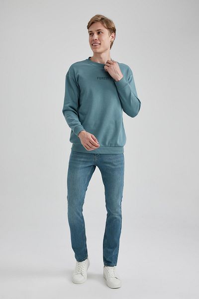 DeFacto Boxy Fit Crew Neck Sweatshirt
