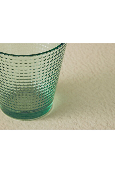 English Home Unique Glass 3-Piece Soft Drink Glass 250 Ml Green