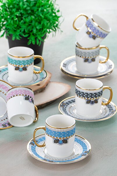 ACAR Meira 6 Kişilik Kahve Fincanı Takımı - 90 ml