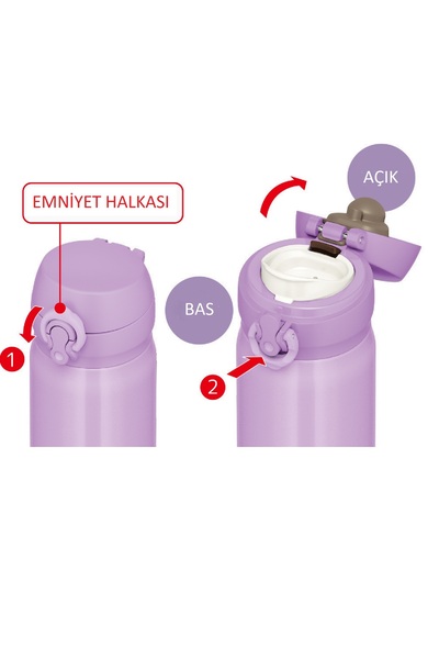 Thermos JNL-500 كوب خفيف الوزن سعة 0.50 لتر لافندر198496
