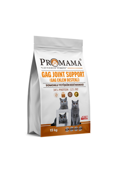 PROMAMA Balıklı GAG Eklem Destekli Yetişkin Kedi Maması 15 KG
