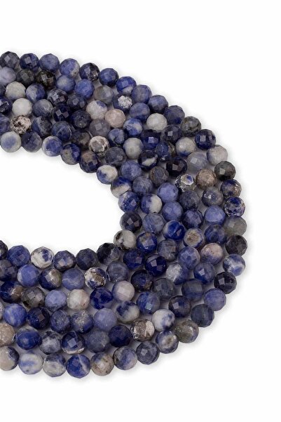 Dünya Doğal Taş Piatra de sodalit facetă de 6 mm