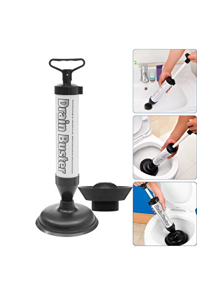 alpanya Çok Amaçlı Süper Pompa Tuvalet Klozet Lavabo Açıcı Pompa El Pompası T...