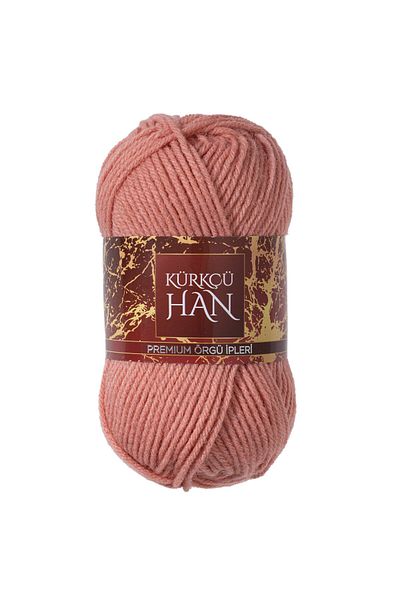 Kürkçü Han Διακόσμηση 100gr 100m Πλεκτό Σχοινί Dusty Rose