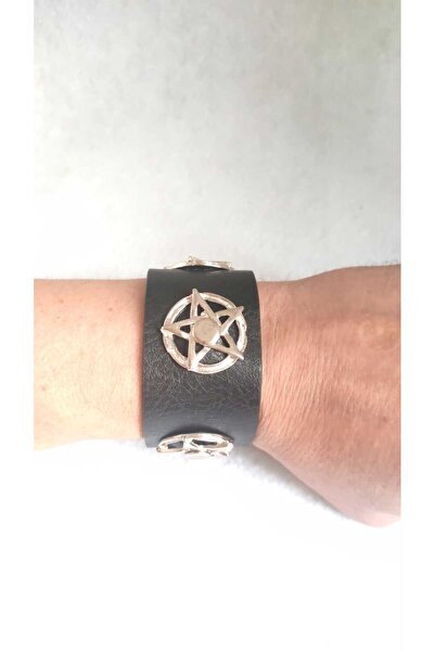 Fugusugu Pentagram Gothic Erkek Bileklik