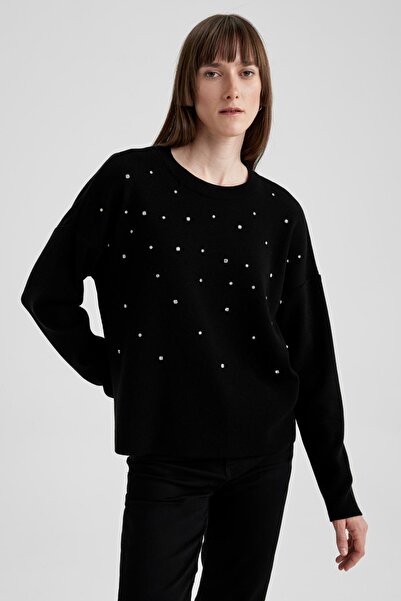 DeFacto Pulover cu guler rotund cu ajustare normală R0726az23wn